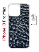 Чехол-накладка iPhone 13 Pro Max Kruche Magnet Print Cracks