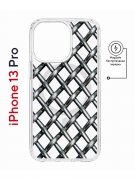 Чехол-накладка Apple iPhone 13 Pro (610631) Kruche PRINT Стальная сетка