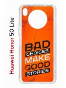 Чехол-накладка Huawei Nova 8i (610636) Kruche PRINT Good stories