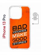 Чехол-накладка iPhone 13 Pro Kruche Magnet Print Good stories