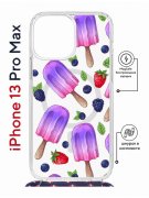 Чехол-накладка iPhone 13 Pro Max Kruche Magrope Print Ice Cream