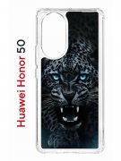 Чехол-накладка Huawei Nova 9/Honor 50Kruche Print Дикий леопард