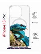 Чехол-накладка Apple iPhone 13 Pro (610630) Kruche PRINT Змея