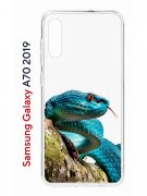 Чехол-накладка Samsung Galaxy A70 2019 Kruche Print Змея