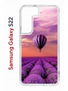 Чехол-накладка Samsung Galaxy S22 (610633) Kruche PRINT Лавандовый рай