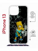 Чехол-накладка Apple iPhone 13 (610629) Kruche PRINT Барт Симпсон