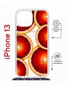 Чехол-накладка Apple iPhone 13 (610629) Kruche PRINT Orange