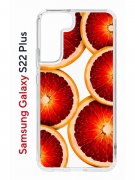 Чехол-накладка Samsung Galaxy S22 Plus (610634) Kruche PRINT Orange