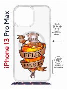 Чехол-накладка iPhone 13 Pro Max Kruche Magrope Print Felix Felicis