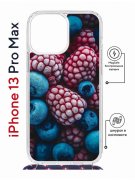 Чехол-накладка iPhone 13 Pro Max Kruche Magrope Print Fresh berries