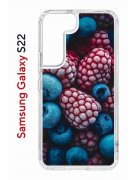 Чехол-накладка Samsung Galaxy S22 (610633) Kruche PRINT Fresh berries