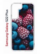 Чехол-накладка Samsung Galaxy S22 Plus (610634) Kruche PRINT Fresh berries