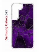 Чехол-накладка Samsung Galaxy S22 (610633) Kruche PRINT Витраж