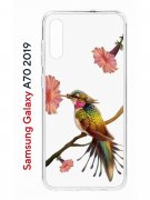 Чехол-накладка Samsung Galaxy A70 2019 (576908) Kruche PRINT Колибри