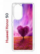 Чехол-накладка Huawei Nova 9 (610635) Kruche PRINT Pink heart