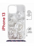Чехол-накладка Apple iPhone 13 (610629) Kruche PRINT White roses