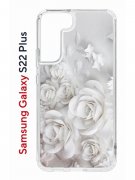 Чехол-накладка Samsung Galaxy S22 Plus Kruche Print White roses