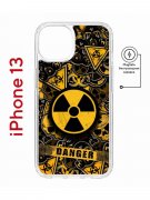 Чехол-накладка iPhone 13 Kruche Magnet Print Danger