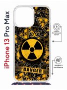 Чехол-накладка iPhone 13 Pro Max Kruche Magrope Print Danger