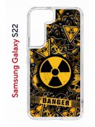 Чехол-накладка Samsung Galaxy S22 (610633) Kruche PRINT Danger
