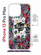Чехол-накладка iPhone 13 Pro Max Kruche Magrope Print Music