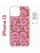 Чехол-накладка Apple iPhone 13 (610627) Kruche PRINT Пончики
