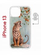 Чехол-накладка Apple iPhone 13 (610627) Kruche PRINT Тигр под деревом