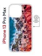 Чехол-накладка iPhone 13 Pro Max Kruche Magnet Print Морской берег