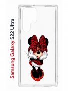 Чехол-накладка Samsung Galaxy S22 Ultra Kruche Print Минни