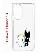 Чехол-накладка Huawei Honor 50/Nova 9 Kruche Print Angel Demon