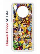 Чехол-накладка Huawei Nova 8i (610636) Kruche PRINT Симпсоны