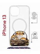 Чехол-накладка Apple iPhone 13 (610629) Kruche PRINT тигр первый снег