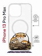 Чехол-накладка iPhone 13 Pro Max Kruche Magrope Print тигр первый снег