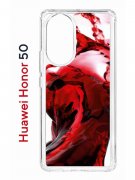 Чехол-накладка Huawei Honor 50/Nova 9 Kruche Print Вино