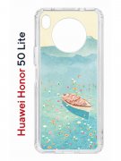 Чехол-накладка Huawei Nova 8i (610636) Kruche PRINT озеро цветов