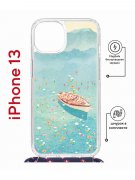 Чехол-накладка Apple iPhone 13 (610629) Kruche PRINT озеро цветов