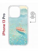 Чехол-накладка Apple iPhone 13 Pro (610631) Kruche PRINT озеро цветов