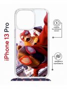 Чехол-накладка Apple iPhone 13 Pro (610630) Kruche PRINT Человек паук
