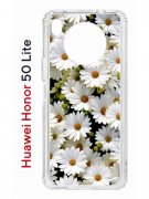 Чехол-накладка Huawei Honor 50 Lite/Nova 8i Kruche Print Ромашки