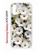 Чехол-накладка Samsung Galaxy A70 2019 (576908) Kruche Print Ромашки