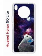 Чехол-накладка Huawei Honor 50 Lite/Nova 8i Kruche Print Мотылёк