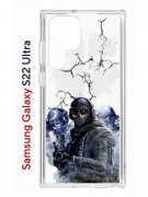 Чехол-накладка Samsung Galaxy S22 Ultra Kruche Print Call of Duty