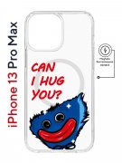 Чехол-накладка iPhone 13 Pro Max Kruche Magnet Print CAN I HUG YOU