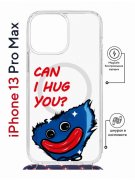 Чехол-накладка iPhone 13 Pro Max Kruche Magrope Print CAN I HUG YOU