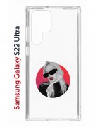 Чехол-накладка Samsung Galaxy S22 Ultra (610632) Kruche PRINT Alis