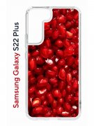 Чехол-накладка Samsung Galaxy S22 Plus (610634) Kruche PRINT Гранат