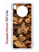 Чехол-накладка Huawei Nova 8i (610636) Kruche PRINT Котик с рыбками