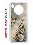 Чехол-накладка Huawei Nova 8i (610636) Kruche PRINT Белая роза