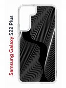 Чехол-накладка Samsung Galaxy S22 Plus (610634) Kruche PRINT Line black