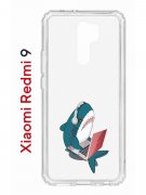 Чехол-накладка Xiaomi Redmi 9 Kruche Print Акула